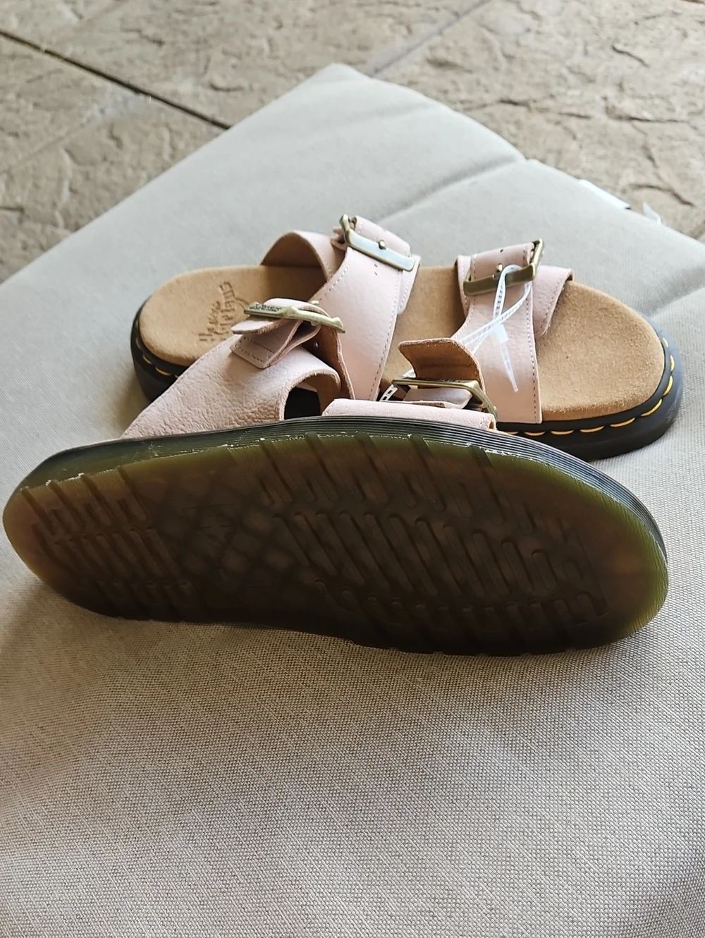 Dr Martens Josef Slide Sandals In Powder Pink Men's 9, Woman's 10